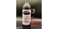 Étiquettes humoristiques pour bouteille de vin - Kit camping - Paquet de 5 étiquettes